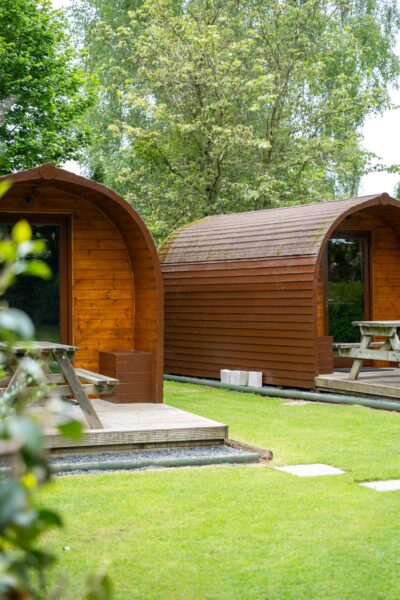 Glamping huts