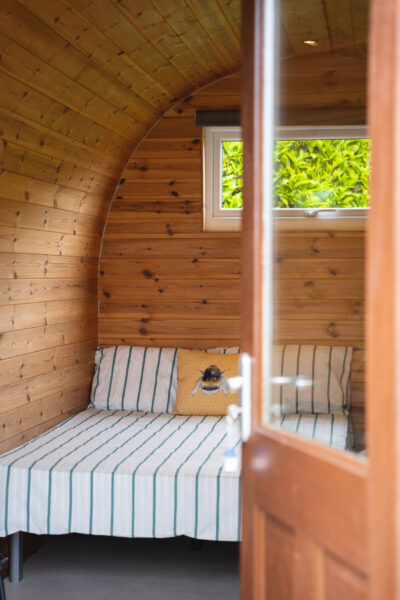 Glamping pod interior