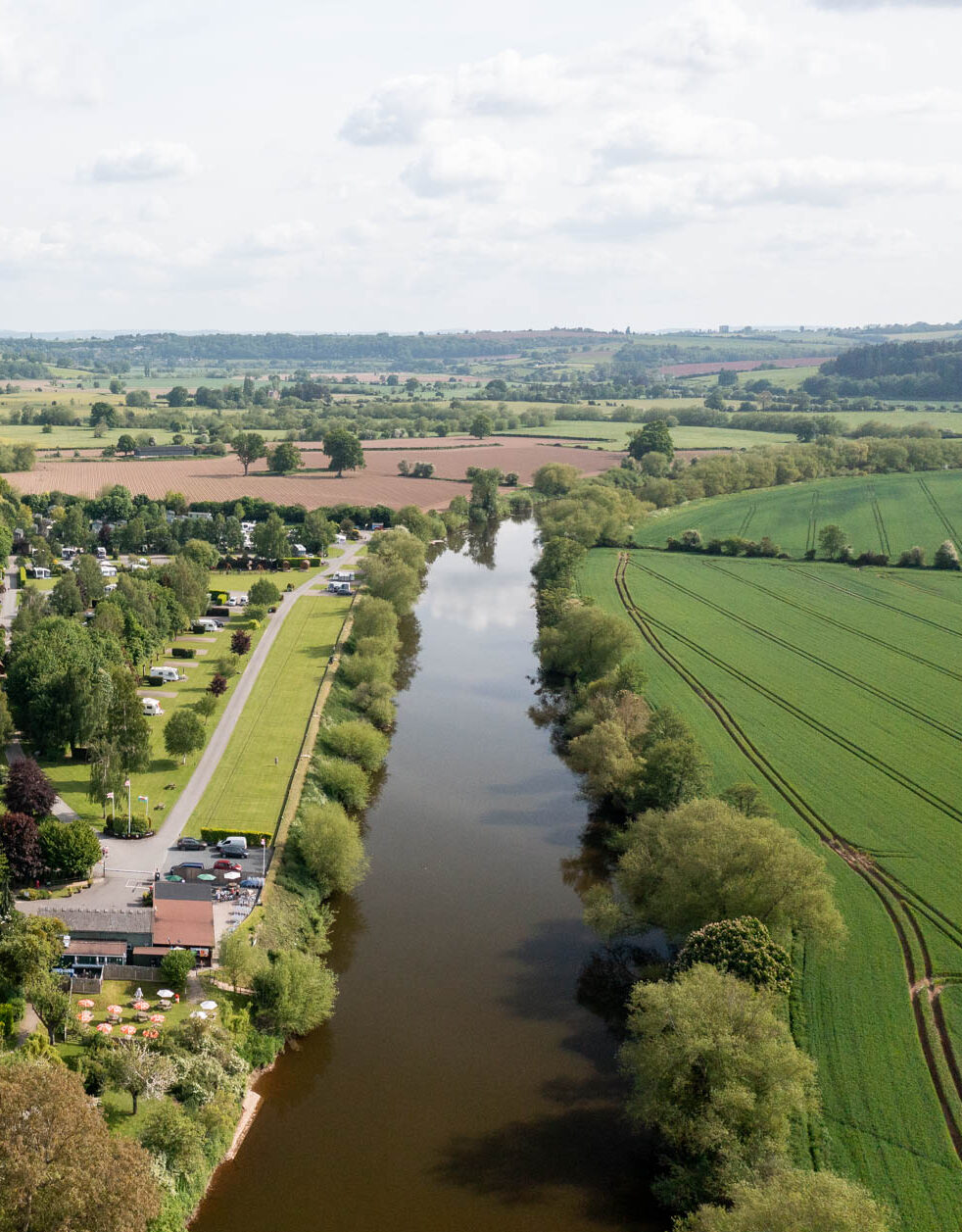 Williams Leisure | Lucksall Holiday Park | River Wye aerial view